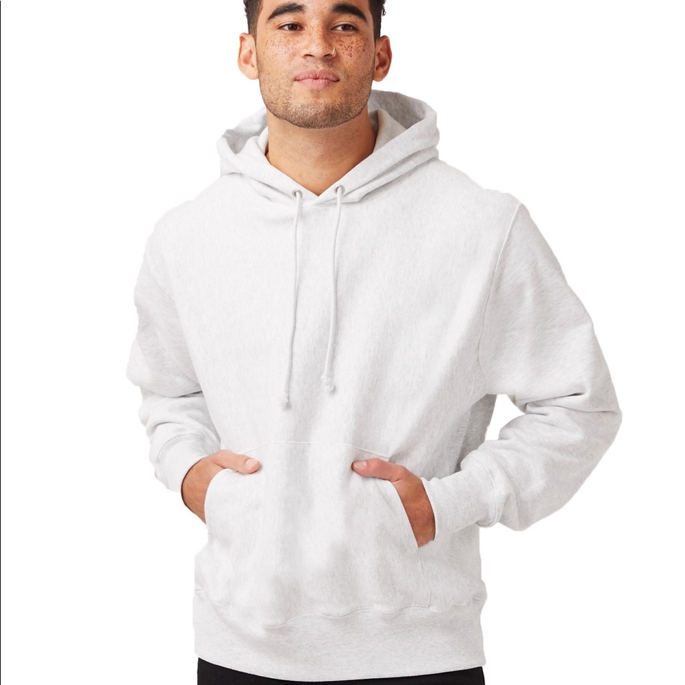 new • champion reverse weave hooded sweatshirt